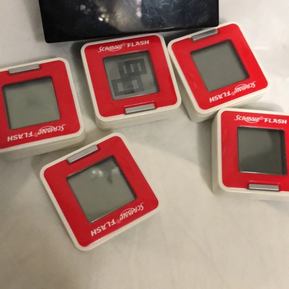 Scrabble Flash Electronic Tile Game - Red and White